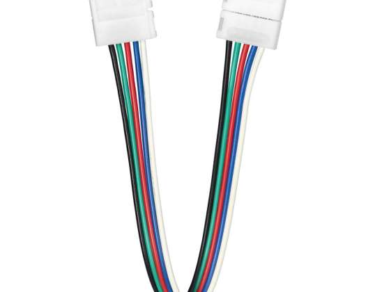 LED RGBW jungtis 12mm. abipusis. su laidu