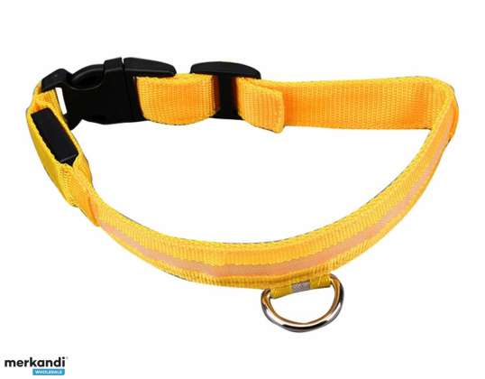 AG232B Collier LED Lumineux 34 42cm jaune