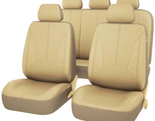 AG338F Seteputer ekoskinn beige