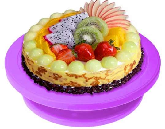 AG649F Rotating Tray for Decoration Purple