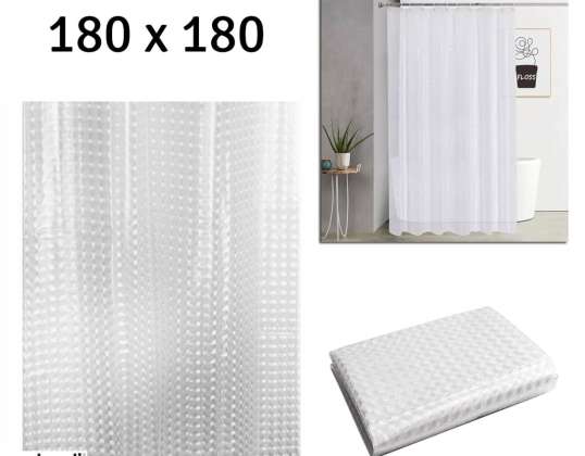 AG655D Rideau de douche 180x180cm