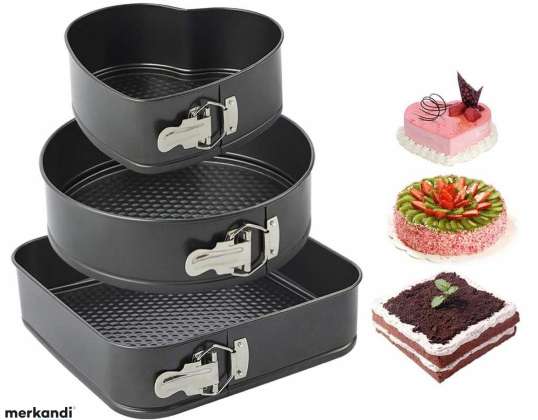 AG670A Cake Baking Mold Set 3pcs