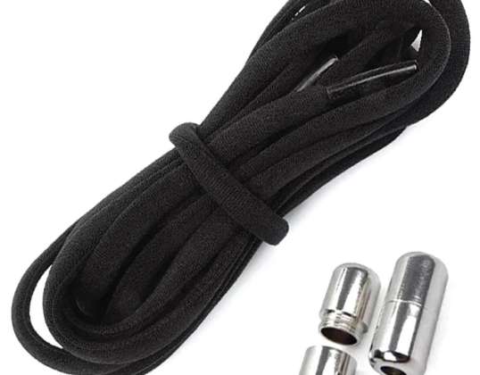 AG841A No-Tie Shoelaces Black
