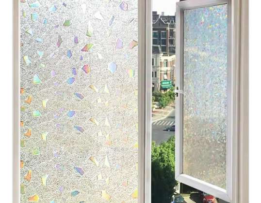 AG977A Pegatina de vidrio de guijarro de película para ventana