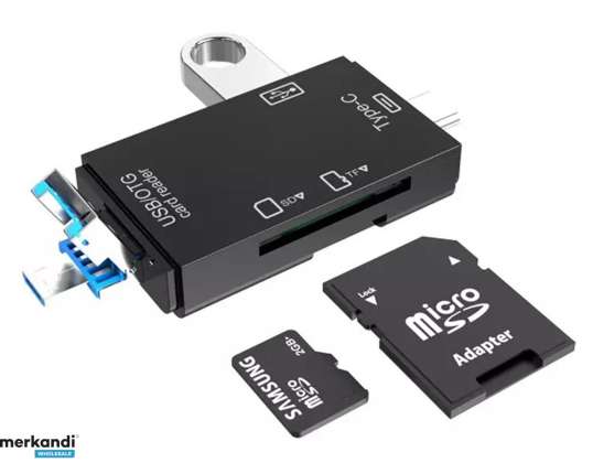 AK180B Lector de tarjetas multi 5 en 1 USB