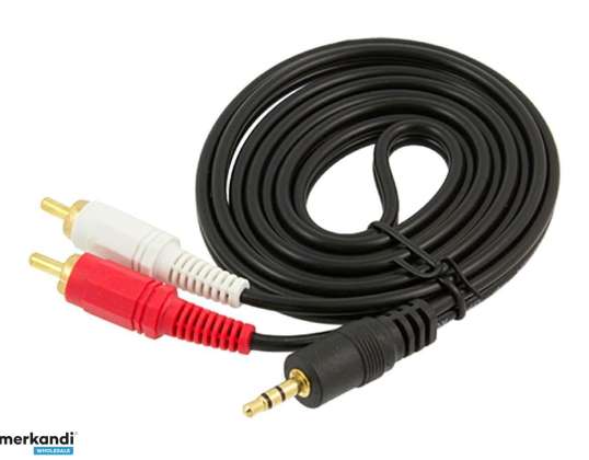 AK233A Jak Kablosu 3.5mm 2xrca cinch 1.25m