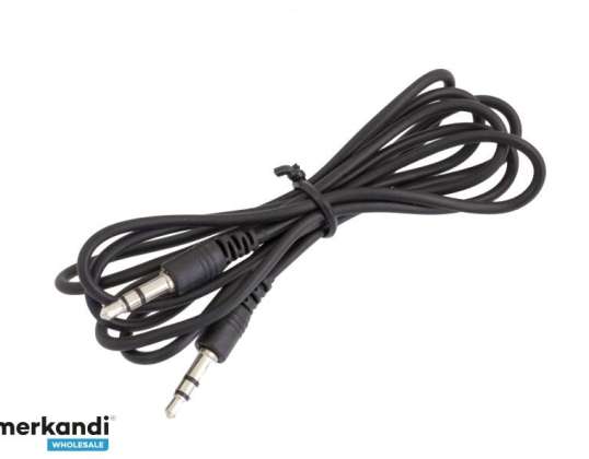 Кабель audio jack 3.5mm 1m черный