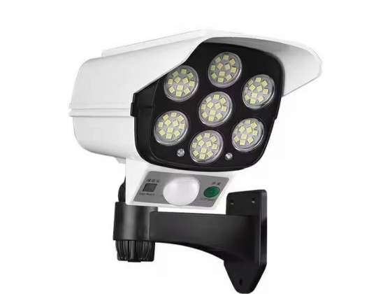 AK333A Solar Lamp 77 LED Dummy Camera White