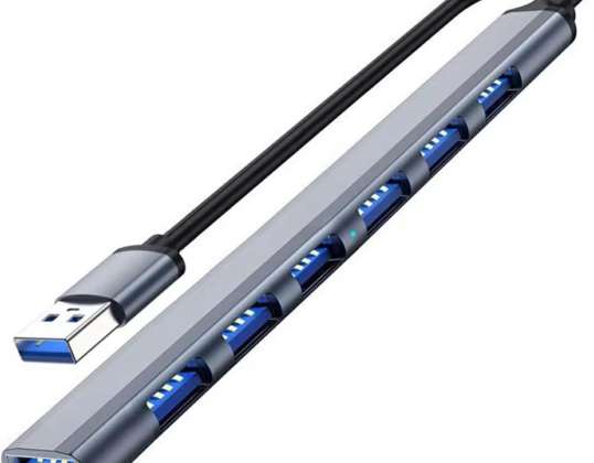 AK340A Hub usb 1x3.0  6x2.0 slim
