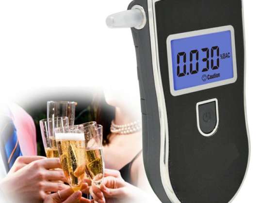 APT AL6 AL6 LCD alkometer med munnstykker