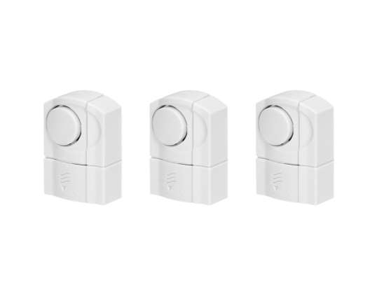 Set Mini-Alarmanlagen für Fenster und Türen. 3 Stück. batteriebetrieben