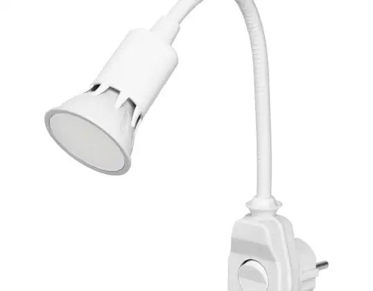Pistokevalo LED-polttimolla. Valkoinen