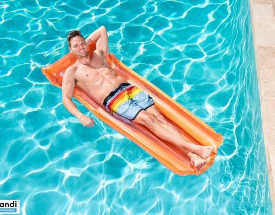 BESTWAY 44013 Beach Swimming Air Mattress for Pool Orange