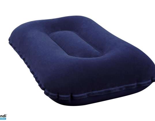 BESTWAY 67121 Inflatable tourist pillow velour navy blue