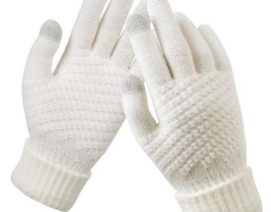 BQ19O Gants d'Hiver Beiges