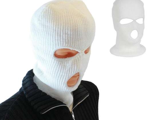 BQ42C Balaclava 3 nyílással fehér