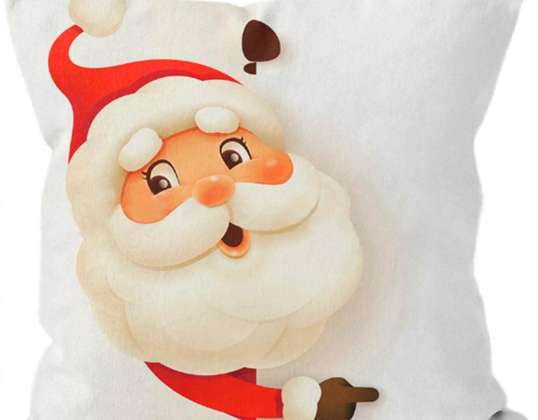 BQ68C Kissenbezug Weihnachtsmann