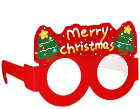 BQ89A Papier Weihnachtsbrillen für Kinder