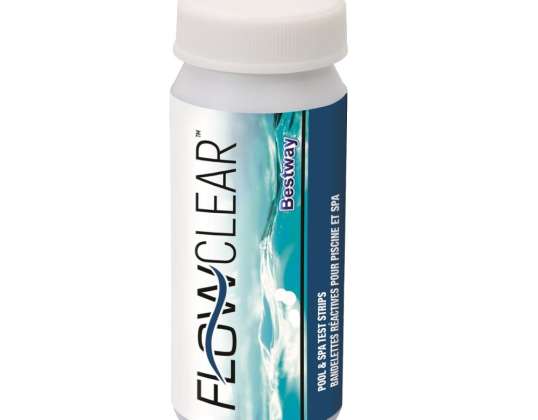 Probador de piscina para pH y concentración de cloro - tiras