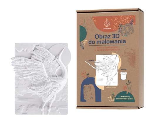 CANDELLANA kifestőkönyv gipszfestés 3D festés daru festékkészlet