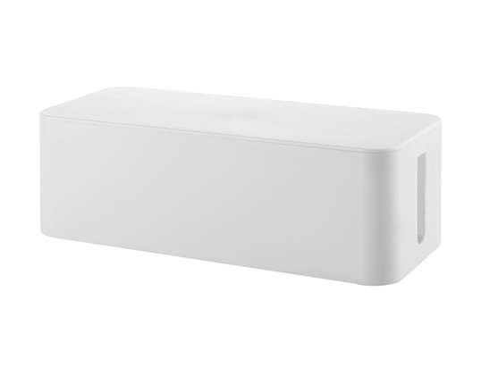 Organizer for kabler  kabelboks L. hvit