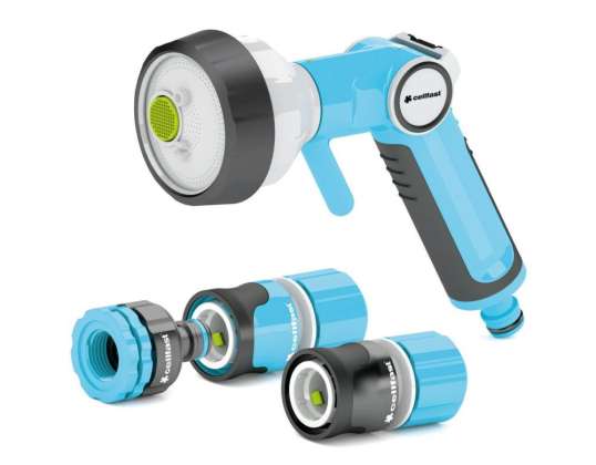 Set mit 4-funktionalem Spritzpistole 3/4 ergo