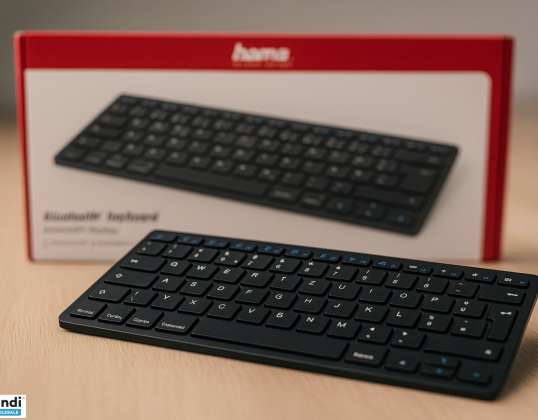 23 pcs Hama Bluetooth Keyboard KEY4ALL X510, Wireless, Slim Keyboard, German, Wholesale Remaining Stock