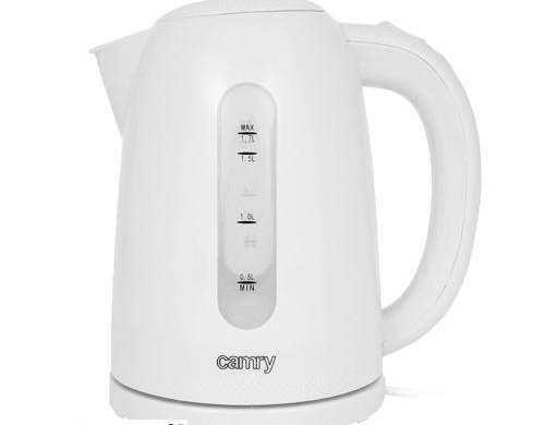 CR 1254 bouilloire en plastique blanche 1,7 l