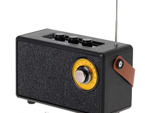 CR 1902 Zwart Radio fm met bluetooth usb c