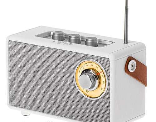CR 1902 Witte Radio fm met bluetooth  usb c