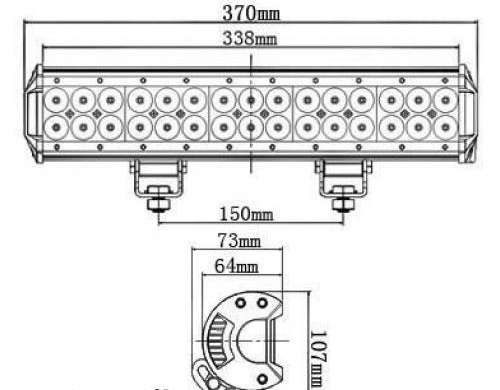 1923 Noxon Bar Cree LED világító panel 90W D30