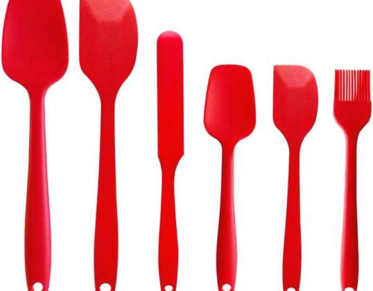 DA144 Keukenhulpmiddelen set 6-delig rood