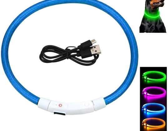 DA269A Светящийся светодиодный ошейник рег. RGB