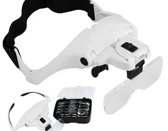 DA351 Bril 2xled Hoofd Loep