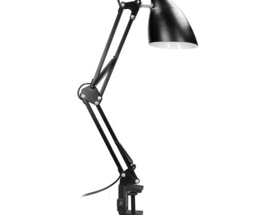 DIAN. desk lamp clamp-on. 60W. E27. steel. black