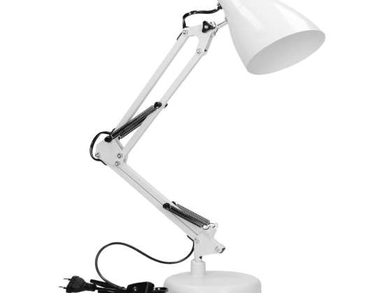 DIAN bureaulamp. 60W staal. wit