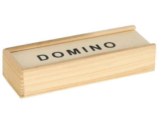 Domino Holzklötze Familien-Spielbox