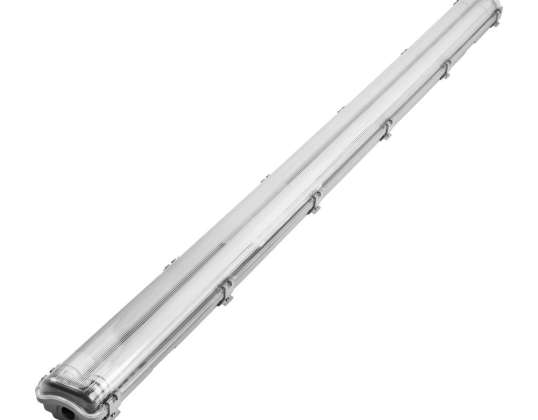 VUMBI II T8 LED 2x22W luminaria a prueba de polvo con lámparas T8 LED. 4800lm. IP65. 4000K
