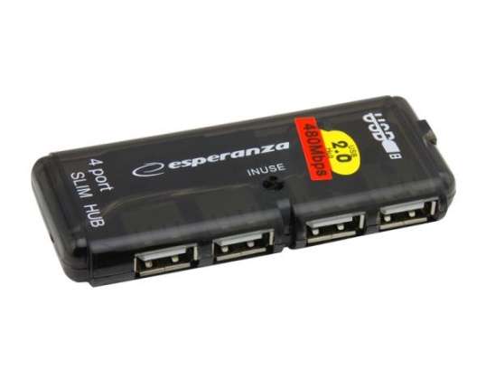 HUB USB 2.0 4 x USB EA112 Esperanza