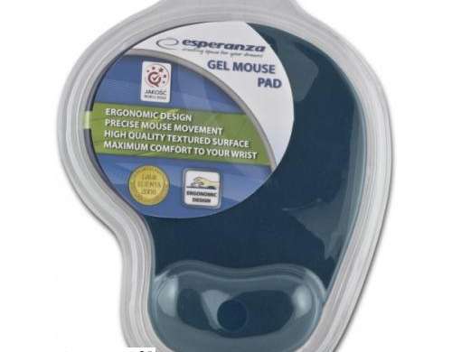 EA137B Esperanza tapis de souris en gel bleu marine