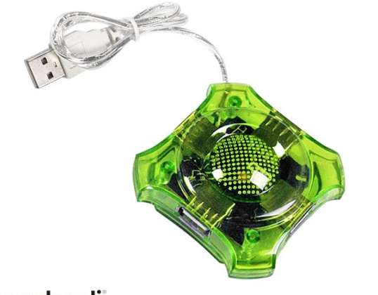 EA150G Esperanza USB 2.0 κόμβος 4x USB αστέρι πράσινο