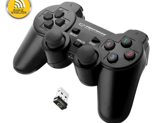 EGG108K Wireless PC/PS3 USB Gladiator Gamepad black