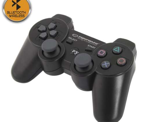Бездротовий Bluetooth геймпад PS3 Marine чорний Esperanza EGG109K