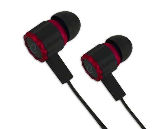 EGH201R Esperanza in-ear-hörlurar med mikrofon gaming viper svart-röd