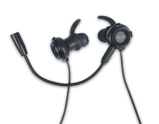 EGH202K Esperanza in-ear headset med mikrofon gaming mamba