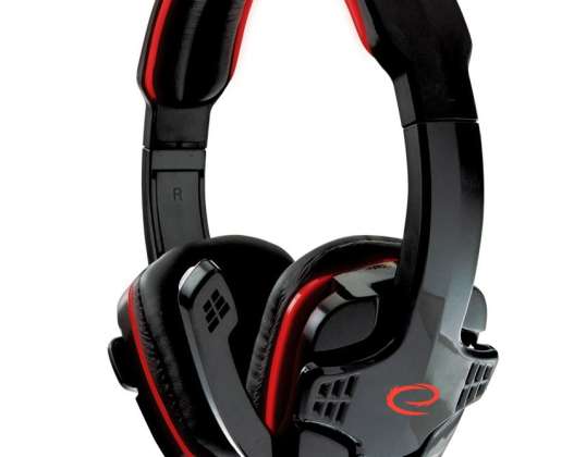 EGH310R Esperanza hörlurar med mikrofon gaming raven röda