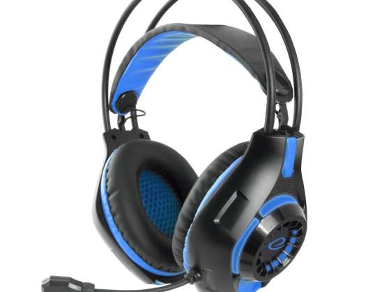 EGH420B Esperanza sluchátka s mikrofonem gaming deathstrike modrá