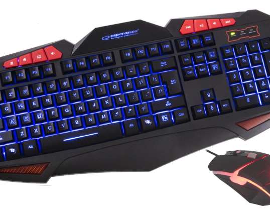 EGK3000 Esperanza bedrade multimedia gaming led usb shelter set