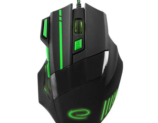 EGM201G Kabelgebundene Gaming-Maus 7D Optisch USB MX201 Wolf Grün