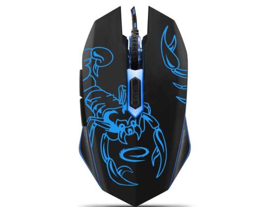 EGM203B MX203 Scorpio 6D Optical USB Wired Gaming Mouse Blue